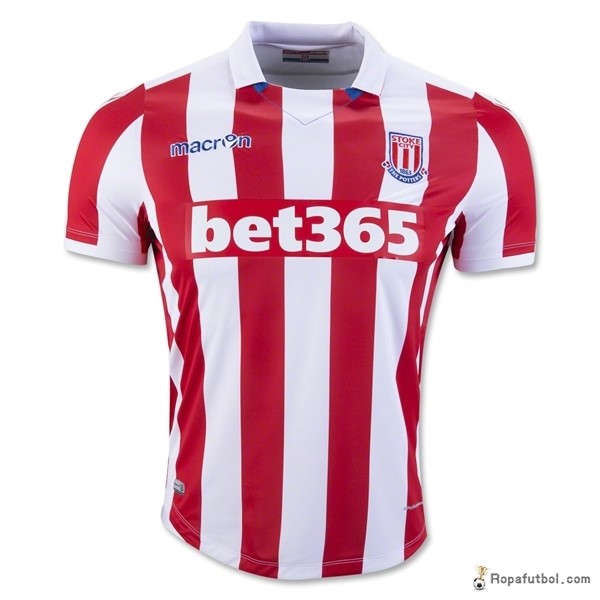 Camiseta Stoke City Replica Primera Ropa 2016/17 Rojo